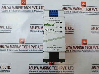 Wago 787-712 Switched Mode Power Supply Ac 110-240V Used Wago 787-712 Switched Mode Power Supply Ac 110-240V Used