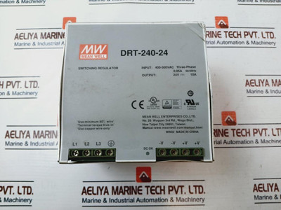 Mean Well Drt-240-24 Switching Regulator 400-500V Ac Used Mean Well Drt-240-24 Switching Regulator 400-500V Ac Used