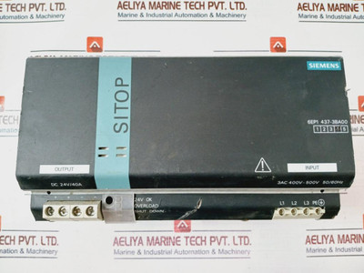 Siemens Sitop 6Ep1 437-3Ba00 Power Supply Module Used Siemens Sitop 6Ep1 437-3Ba00 Power Supply Module Used