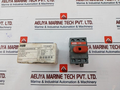 Abb Ot25E3 Load Break Switch 25A 600Vac Iec 60947-3 Abb Ot25E3 Load Break Switch 25A 600Vac Iec 60947-3