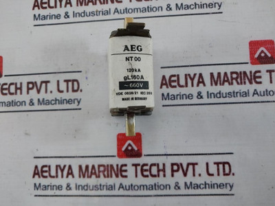 Aeg Nt 00 Fuse Link Gl 160A 660V~ Used Aeg Nt 00 Fuse Link Gl 160A 660V~ Used