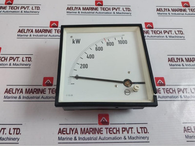 Janssen 0-1000 Kw Kilowatt Meter 8.55V Used Janssen 0-1000 Kw Kilowatt Meter 8.55V Used