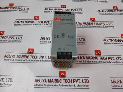 Mean Well Dr-75-24 Power Supply 100-240Vac 2.0A 50/60Hz Used Mean Well Dr-75-24 Power Supply 100-240Vac 2.0A 50/60Hz Used