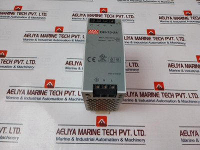 Mean Well Dr-75-24 Power Supply 100-240Vac 2.0A 50/60Hz E215312