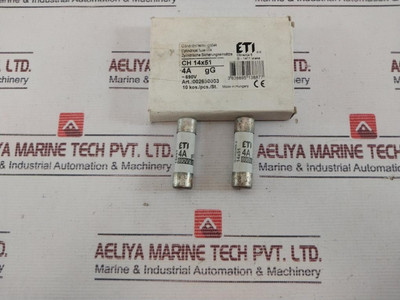 Lot Of 8X Eti 002630003 Cylindrical Fuse-link 4A Gg 690Vac New