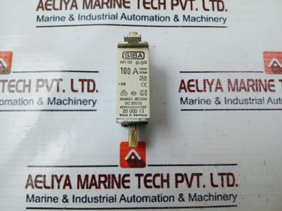 Siba Nh00 Gl/Gg Fuse 100A Siba Nh00 Gl/Gg Fuse 100A