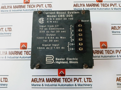 Basler Electric 9 2007 00 100 Current Boost System Cbs 305 Basler Electric 9 2007 00 100 Current Boost System Cbs 305