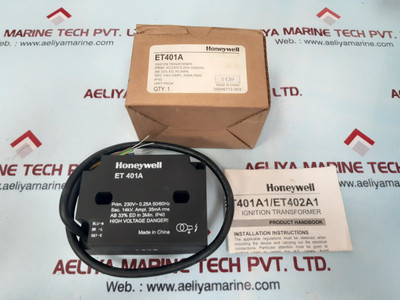 Honeywell 401a ignition transformer 230v~0.25a unit pack Honeywell 401a ignition transformer 230v~0.25a unit pack