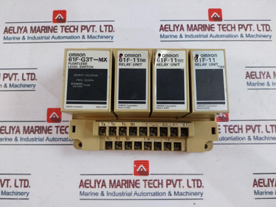 Omron 61F-g3T-mx Floatless Level Switch With 61F-11 Tmx/ 61F-11 Relay Unit