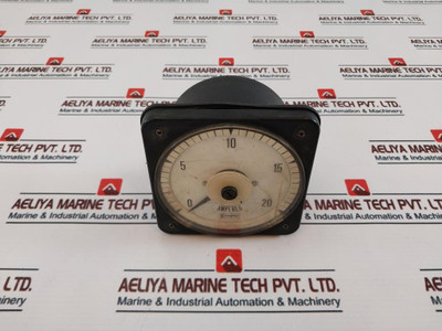 Crompton 0-20 Dc Amp Analog Amperes Meter