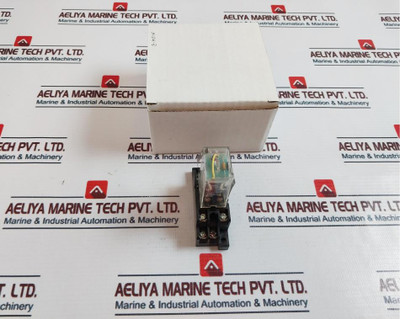 Omron Ly2N-cr Power Relay With Base 200/220 Vac