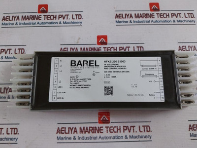 Barel Hfxe 236 E1003 Emergency Inverter And Control Gear Barel Hfxe 236 E1003 Emergency Inverter And Control Gear