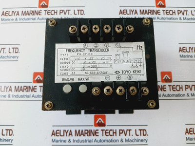 Toyo Keiki Fg-2T-sd Frequency Transducer 115V 55~65Hz