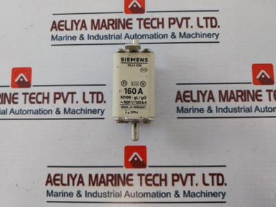 Siemens 3Na3 836 Fuse 160A Nh00 - Gl/Gg Siemens 3Na3 836 Fuse 160A Nh00 - Gl/Gg