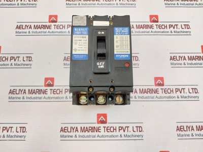 Hyundai Hbh-103 3 Pole Molded Case Circuit Breaker 60A 660V 100Af Hyundai Hbh-103 3 Pole Molded Case Circuit Breaker 60A 660V 100Af