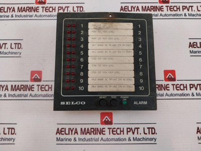 Selco M1000-24-00B Alarm Annunciator 24 Volt 307960 Selco M1000-24-00B Alarm Annunciator 24 Volt 307960
