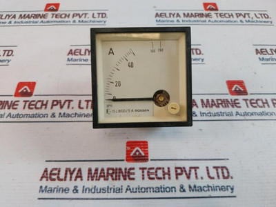 Gossen 50/5A Analog Ammeter 0-50/250 A Gossen 50/5A Analog Ammeter 0-50/250 A