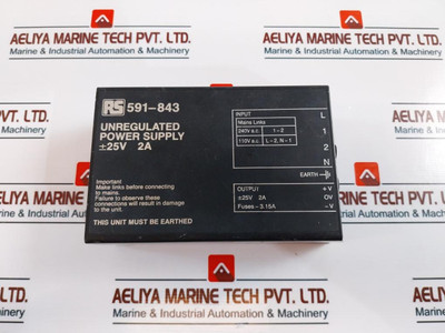 Rs 591-843 Unregulated Power Supply Rs 591-843 Unregulated Power Supply