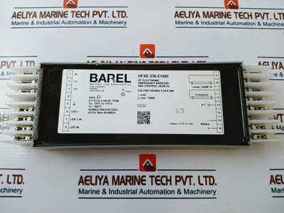 Barel Hfxe 236 E1003 Emergency Inverter And Control Gear Ex Used