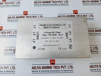 Rasmi Electronics Rs 3040-klc 3 Phase Rfi Filter Rasmi Electronics Rs 3040-klc 3 Phase Rfi Filter