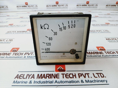 Siemens 1Ma Analog Panel Meter 0-400 ∞ K Ω Siemens 1Ma Analog Panel Meter 0-400 ∞ K Ω