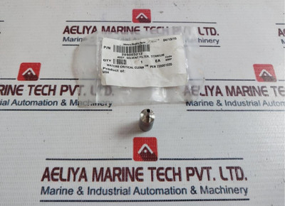 Waters 289003212 Xt Titanium Solvent Filter Assy Code: Nmp New Waters 289003212 Xt Titanium Solvent Filter Assy Code: Nmp New