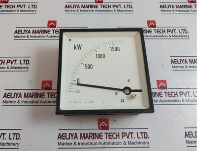 -270 To 1500 Kw Kilowatt Meter 1Ma Used -270 To 1500 Kw Kilowatt Meter 1Ma Used