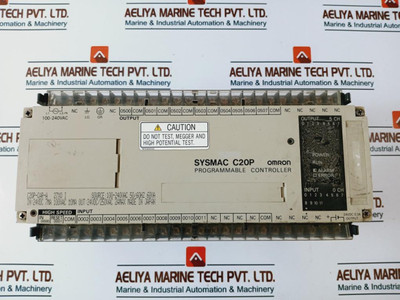 Omron C20P-car-a Programmable Controller Sysmac C20P, 100-240Vac 50/60Hz 60Va Used Omron C20P-car-a Programmable Controller Sysmac C20P, 100-240Vac 50/60Hz 60Va Used