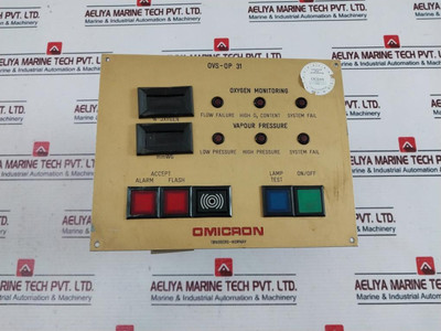 Omicron Ovs-op 31 Switch Board Je109020 Rev: 1.02 Used