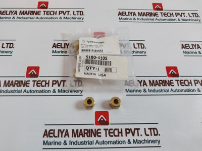 Lot Of 10X Agilent Technologies 5180-4105 Brass Nut 1/4" New Lot Of 10X Agilent Technologies 5180-4105 Brass Nut 1/4" New