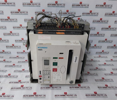 Hyundai Electric Hgn25B3B Air Circuit Breaker 2500A 3 Pole Used Hyundai Electric Hgn25B3B Air Circuit Breaker 2500A 3 Pole Used