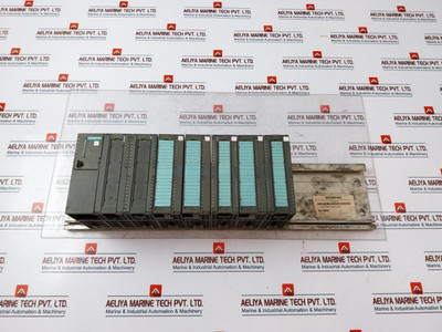 Siemens Simatic S7 6Es7 390-1Af30-0Aa0 Mounting Rail With Modules Used Siemens Simatic S7 6Es7 390-1Af30-0Aa0 Mounting Rail With Modules Used