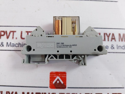 Wago 288-380 Bistable Relay Module With Schrack Rp410F24 24V 12/A250V~/Ac1 Used