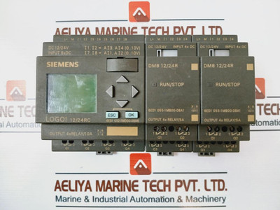 Siemens 6Ed1 052-1Md00-0Ba6 Logo! 12/24Rc Logic Module W/ Dm8 12/24R Used Siemens 6Ed1 052-1Md00-0Ba6 Logo! 12/24Rc Logic Module W/ Dm8 12/24R Used
