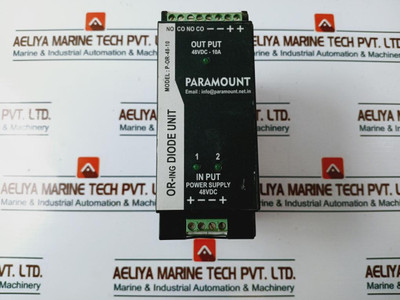 Paramount P-or-48-10 Or-ring Diode Unit 10A 48Vdc Used Paramount P-or-48-10 Or-ring Diode Unit 10A 48Vdc Used