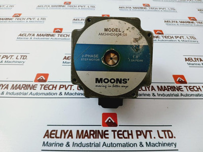 Moons Am34Hd0404-08 2-phase Step Motor 1.8˚ 7.0A Peak Used Moons Am34Hd0404-08 2-phase Step Motor 1.8˚ 7.0A Peak Used