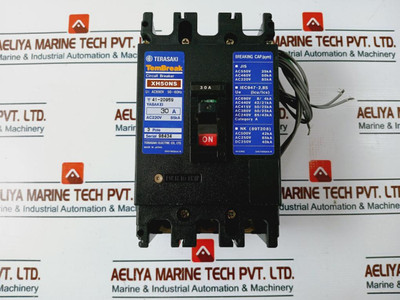 Terasaki Tembreak Xh50Ns 3 Pole Circuit Breaker Ac690V 50~60Hz 85Ka 30A New Terasaki Tembreak Xh50Ns 3 Pole Circuit Breaker Ac690V 50~60Hz 85Ka 30A New