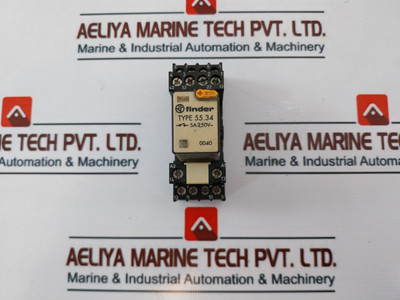 Finder 55.34 Relay With 94.74.10 Base Used Finder 55.34 Relay With 94.74.10 Base Used