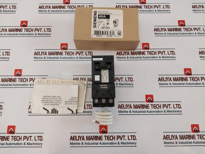 Siemens Qpf Ground Fault Circuit Interrupter Breaker Qf240 40Amp 120/240V~ 60Hz Siemens Qpf Ground Fault Circuit Interrupter Breaker Qf240 40Amp 120/240V~ 60Hz