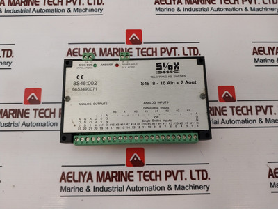 Telefrang S48 8-16 Ain + 2 Aout Analog Inputs/Outputs Module 24V Ac/Dc Used Telefrang S48 8-16 Ain + 2 Aout Analog Inputs/Outputs Module 24V Ac/Dc Used