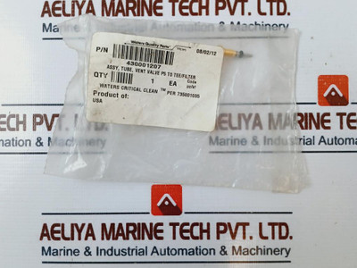 Waters 430001207 Tubing Assembly Vent Valve P5 To Tee/Filter 