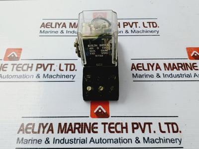O/E/N 4R 3 110 Relay W/ Socket 100Vdc 10K Ohm Used O/E/N 4R 3 110 Relay W/ Socket 100Vdc 10K Ohm Used