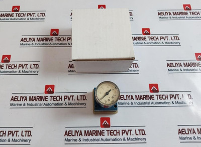 Wabco 3526010520 Pneumatic Control Valve W/ Gauge 0-6 Bar Used