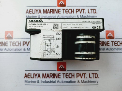 Siemens Sqn90.240B2793 Servo Motor Damper Actuator 250V 50-60Hz