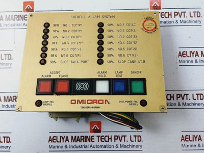 Omicron Je109020 Overfill Alarm System Used Omicron Je109020 Overfill Alarm System Used