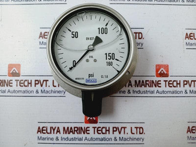 Wika En 837-1 Pressure Guage 0-160 Psi Used Wika En 837-1 Pressure Guage 0-160 Psi Used