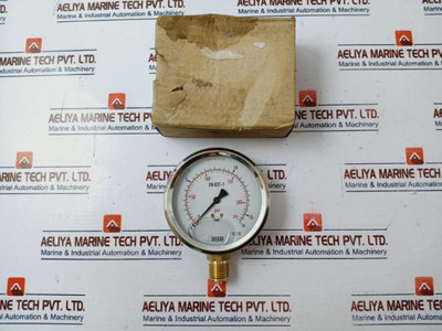 Wika En 837-1 Pressure Gauge 113.53.100 0-230 Psi 0-16 Bar Cl. 1.6 Wika En 837-1 Pressure Gauge 113.53.100 0-230 Psi 0-16 Bar Cl. 1.6