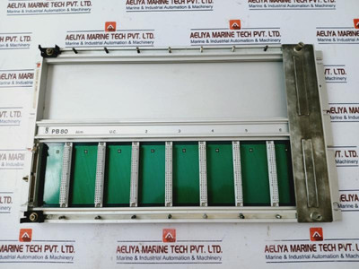 Merlin Gerin Pb80 8-slot Plc Chassis Used Merlin Gerin Pb80 8-slot Plc Chassis Used