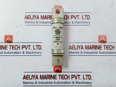 Bussmann Fwj-100A Fuse 1000V Ac Used
