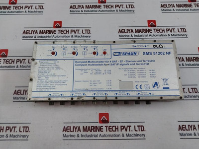 Spaun Sms 51202 Nf Compact Multiswitch For 4 Sat If Signals And Terrestrial - Used